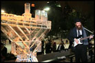Central Park Celebrates Chanukah With Ice Menorah